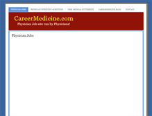Tablet Screenshot of careermedicine.com